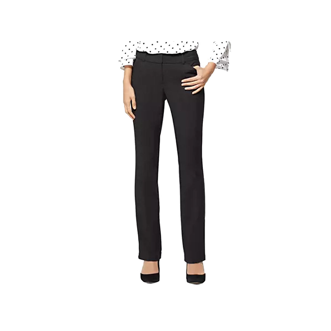 Jones New York Black Straight Leg Slacks Pants