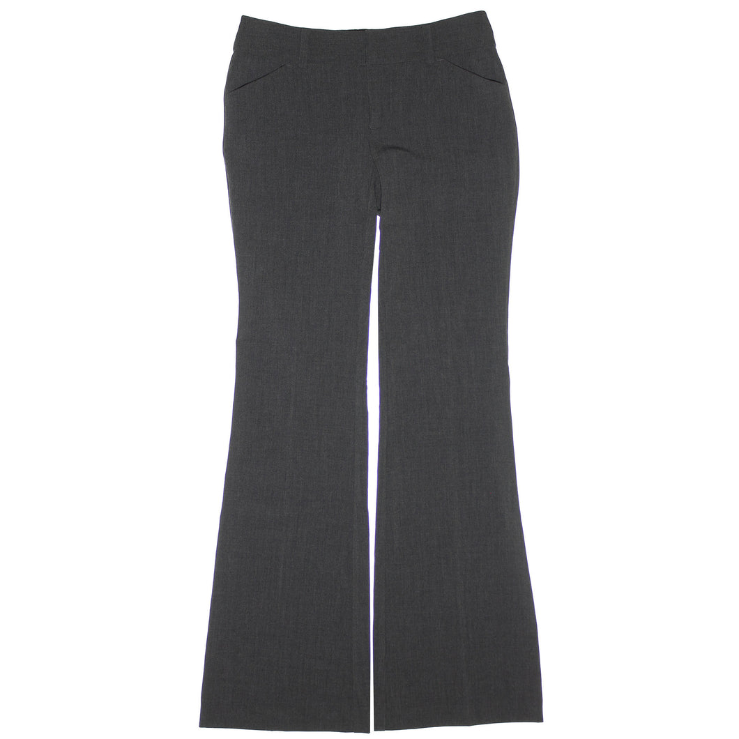 INC Works Gray Regular Fit Wide Leg Trouser Dress Pants Slacks