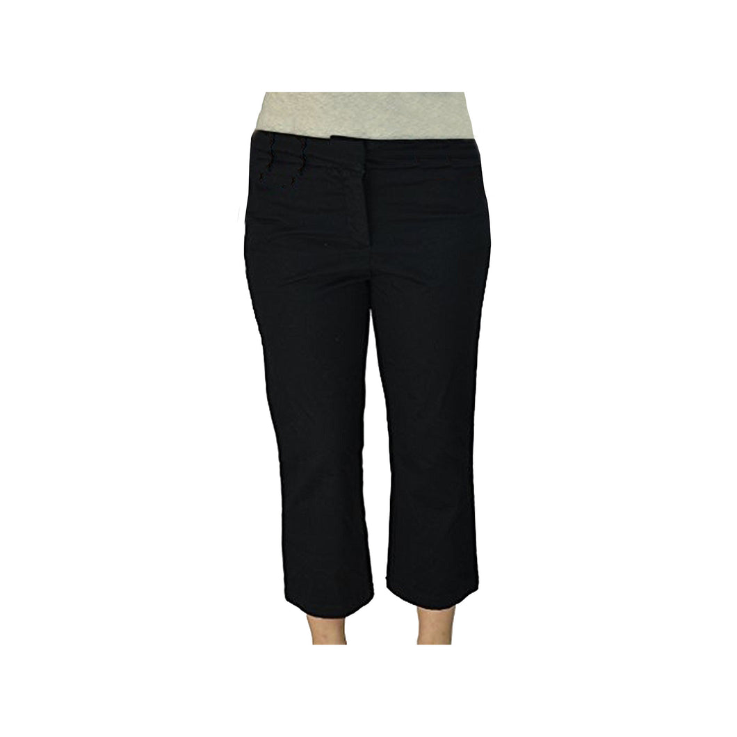 Charter Club Black Tummy Slimming Wrinkle Resistant Capri Pants