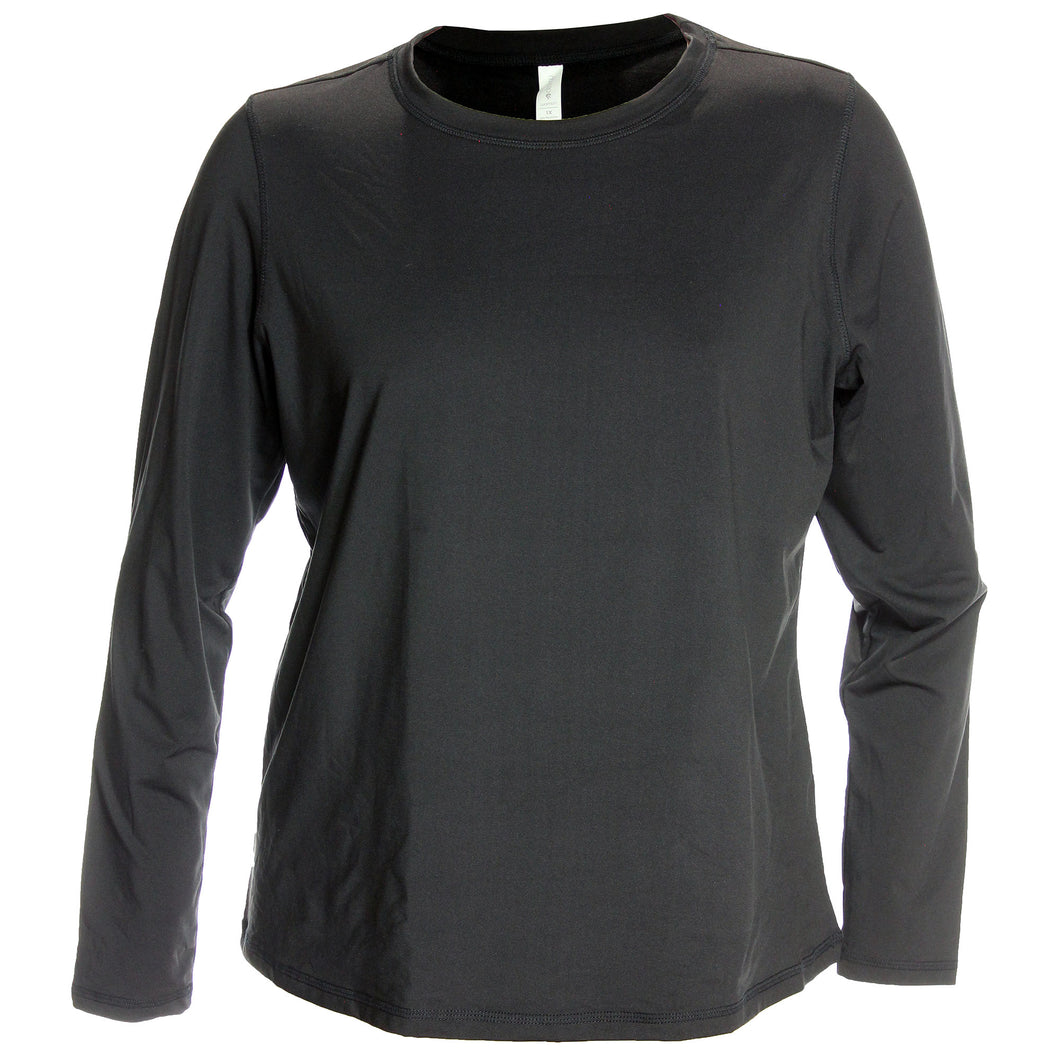 Ideology Black Long Sleeve Base Layer Knit Top