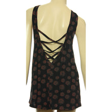 Metal Mulisha Multi Color Floral Sleeveless X-Back Tank Top