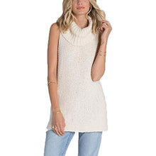 Billabong Ivory Sleeveless Turtleneck Sweater