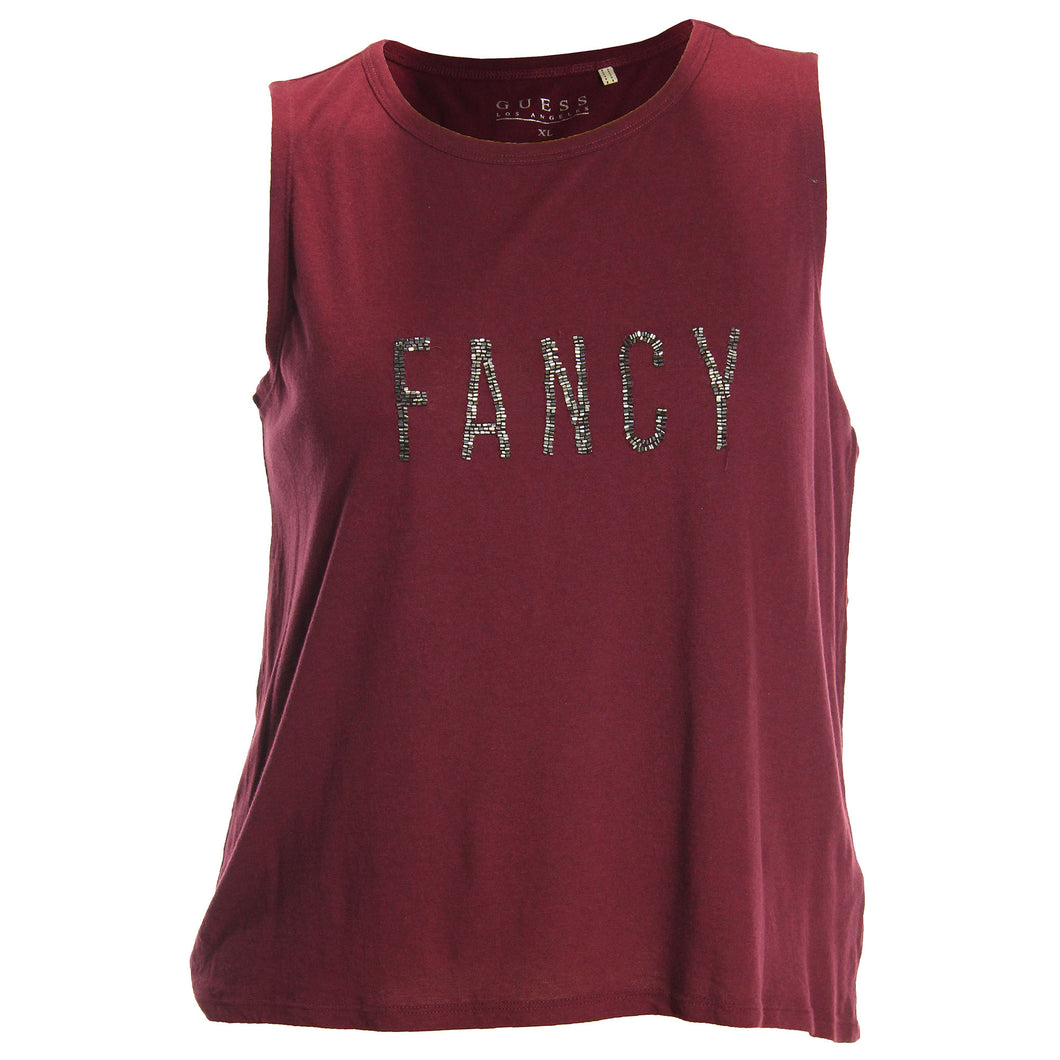 GUESS Burgundy Sleeveless