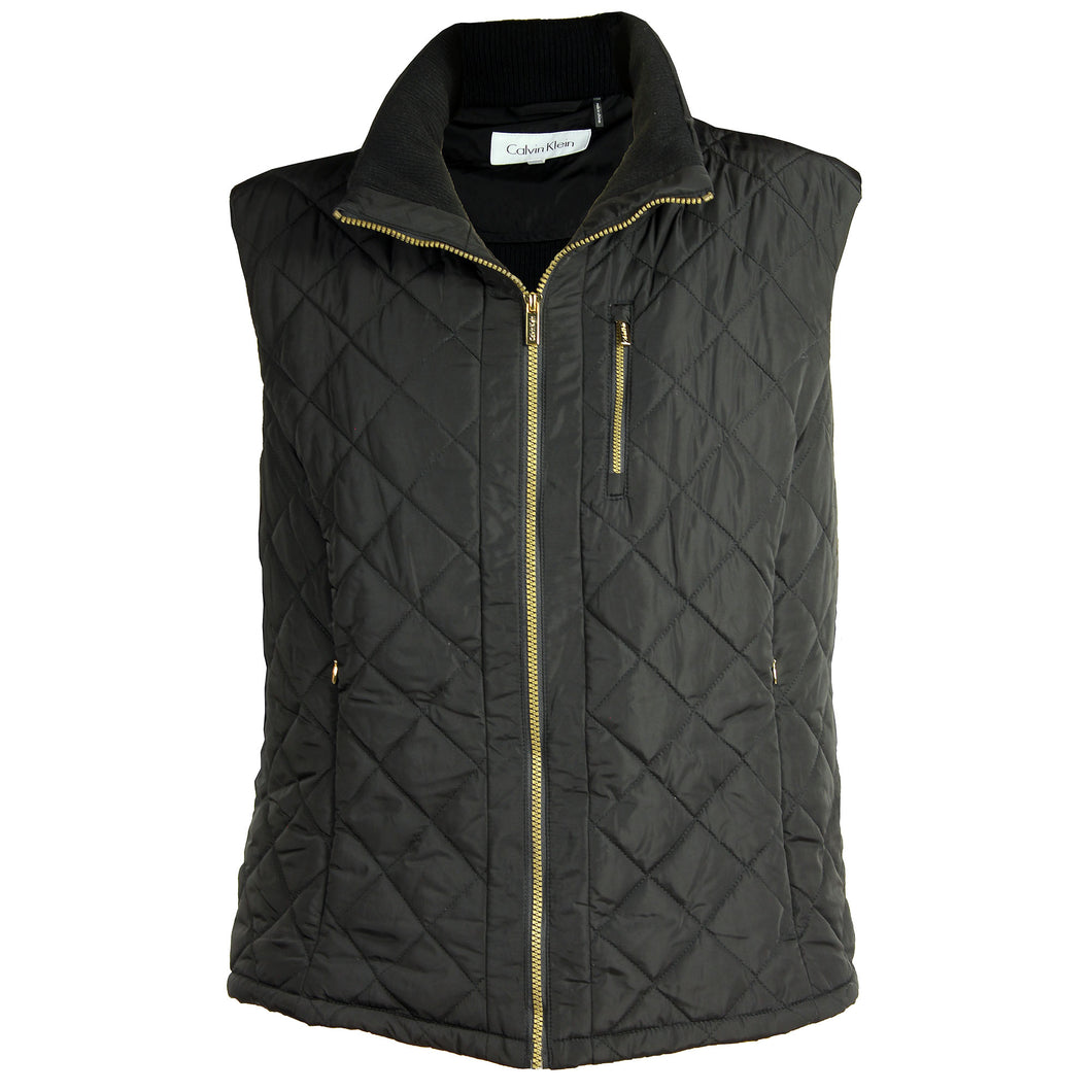 Calvin Klein Black Sleeveless Lightweight Vest Plus Size