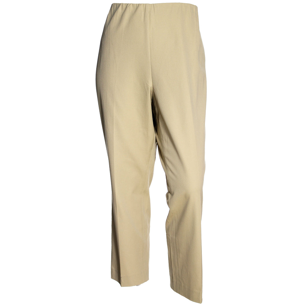 Jones New York Beige Pull-On Straight Leg Pants