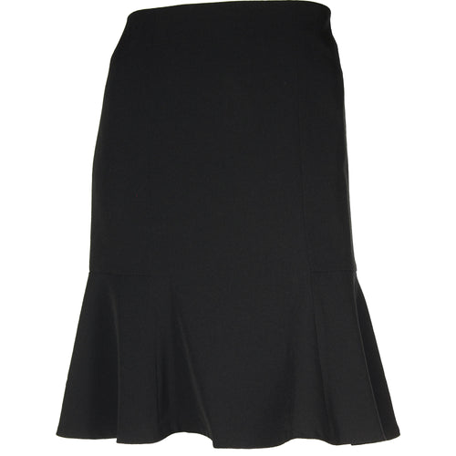 Kasper Black A-Line Flounce Skirt