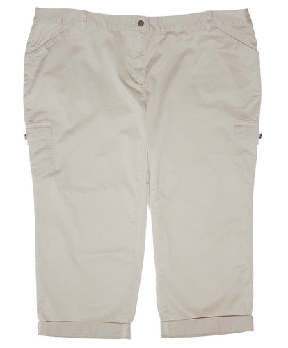 Charter Club Beige Modern Fit Cropped Ankle Pants
