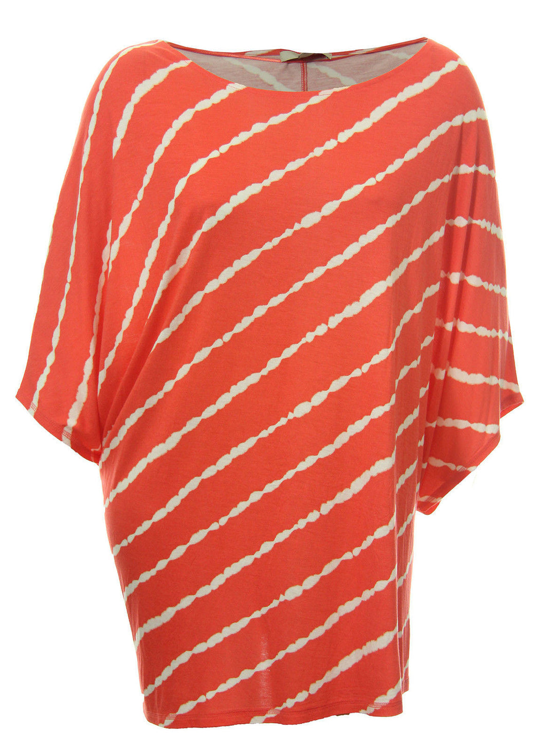 Sejour Multi Color Tie Dye Dolman Sleeve Over Size Shirt