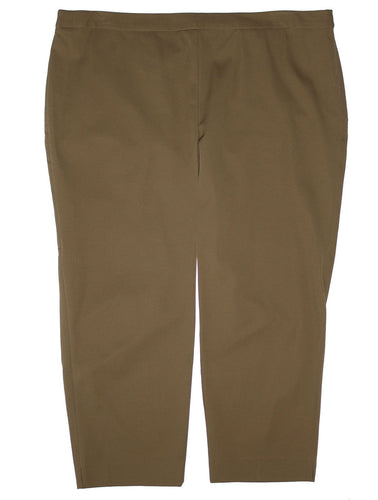 Charter Club Beige Modern Fit Cropped Side Zip Ankle Pants