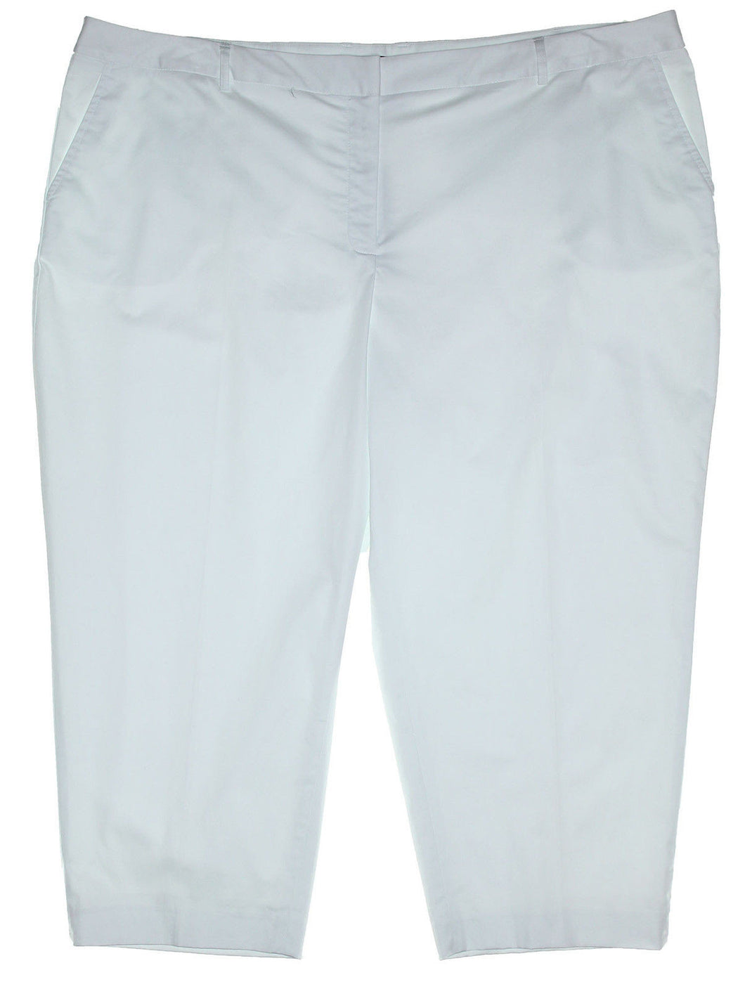 Jones New York White Runway Slim Cropped Casual Pants