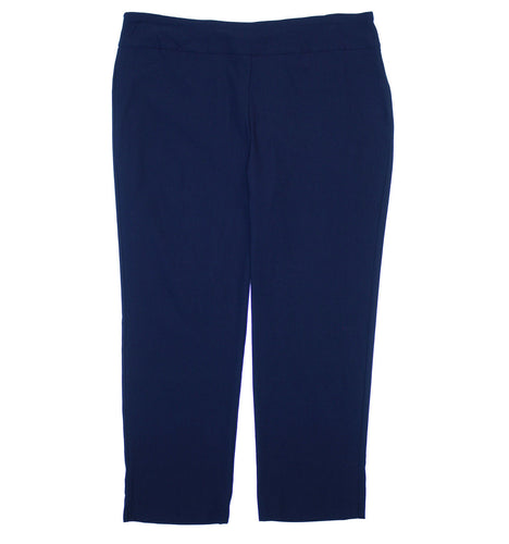 Charter Club Blue Tummy Control Pull On Slim Leg Pants