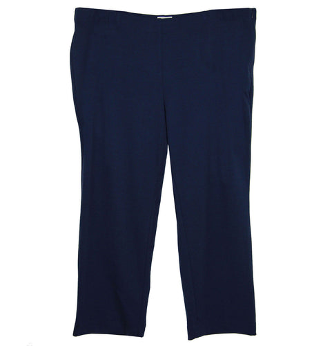 Charter Club Blue Classic Fit Slim Leg Side Zip Casual Pants