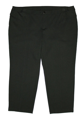 INC Black Tapered Straight Leg Casual Pants
