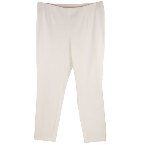 INC Bright White Pull On Elastic Waist Skinny Leg Pants