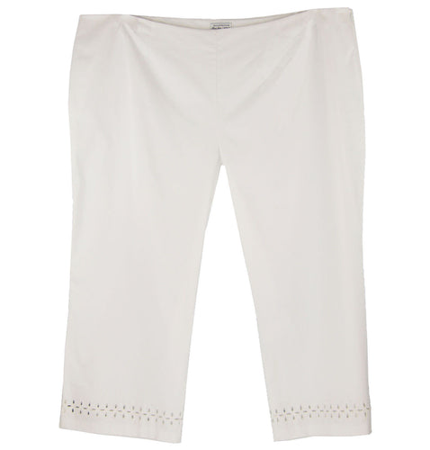 Charter Club White Tummy Slimming Classic Fit Capri Pants