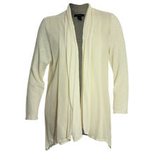 Style & Co. Black or Ivory Pointelle Trim Open Front Cardigan Sweater