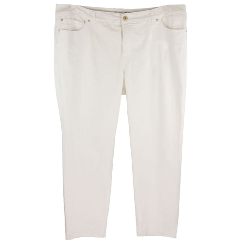 INC White Denim Slim Tech Fit Skinny Leg Jeans