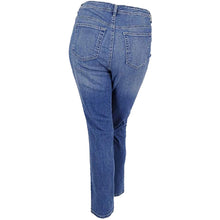 Style & Co Blue Stretch Denim Mid-Rise Slim Leg Distressed Jeans Plus Size