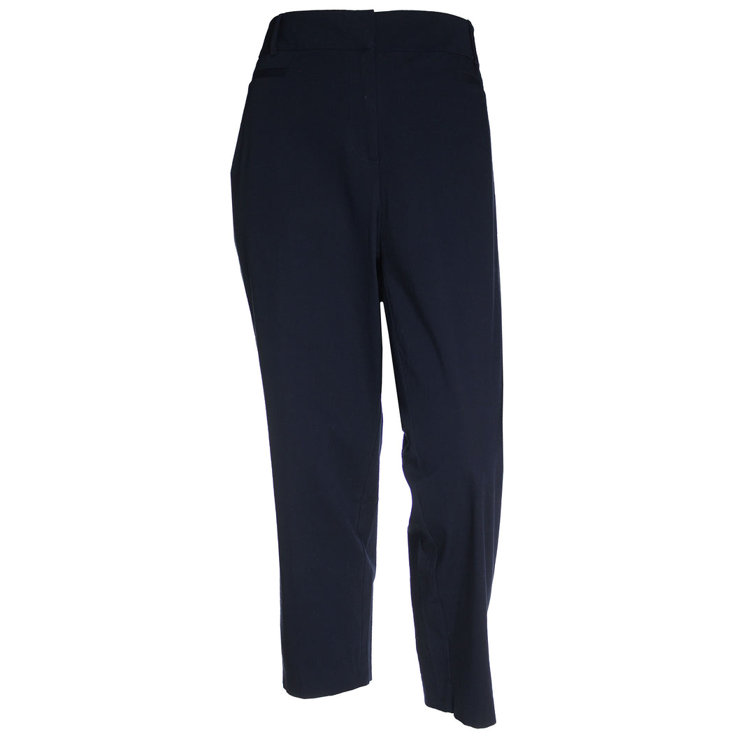 Style & Co Blue Stretch Mid-Rise Ankle Pants Plus Size
