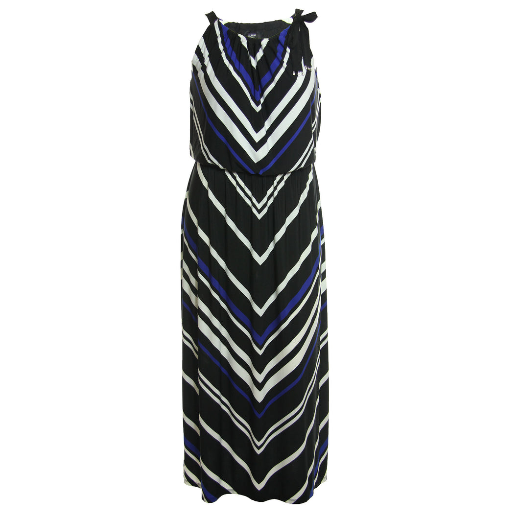 Alfani Multi Color Chevron Striped Sleeveless Maxi Knit Dress Cindi's Discounts Alfani Multi Color Chevron Striped Sleeveless Maxi Knit Dress Cindi's Discounts