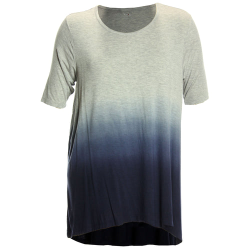Style & Co Multi Color Ombre Short Sleeve High-Low Tunic Length Tee Plus Size
