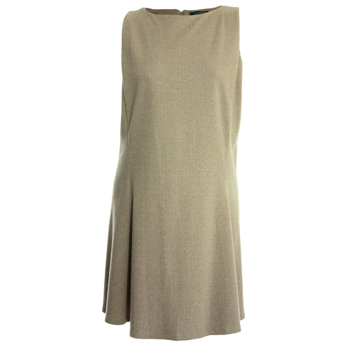 Ralph Lauren Beige Sleeveless Shift Dress