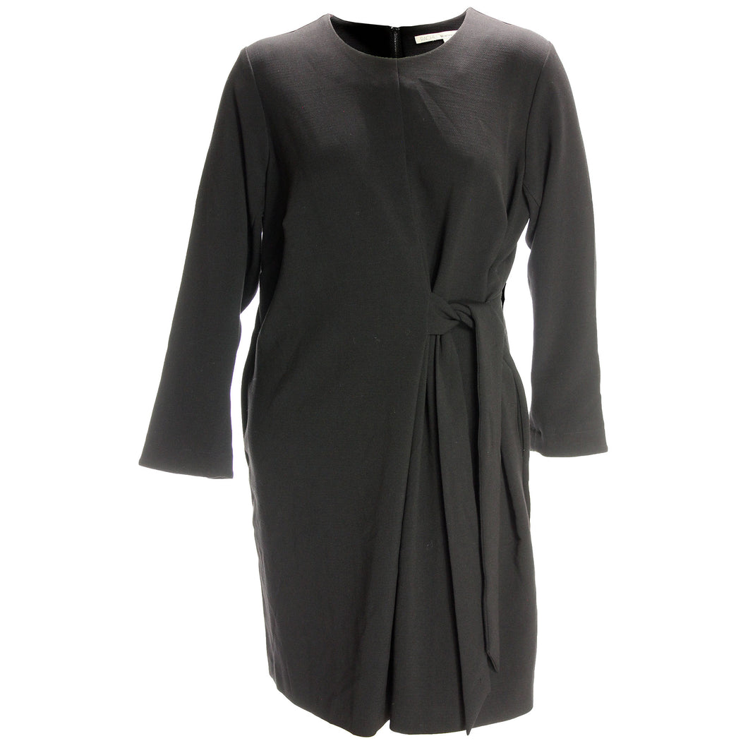 Rachel Roy Black Long Sleeve Tie Front Dress Plus Size
