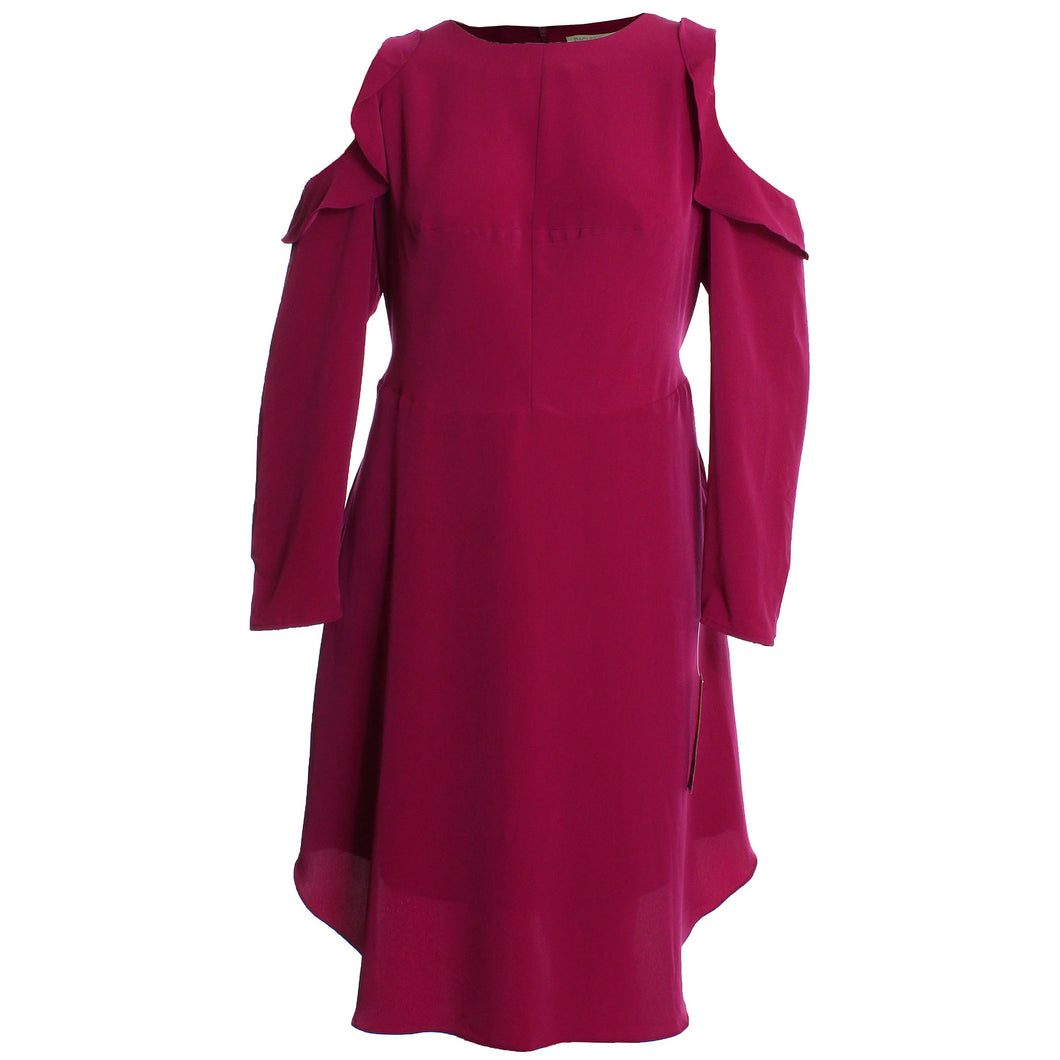Rachel Roy Pink Long Sleeve Cold Shoulder Dress