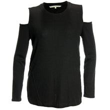 Rachel Roy Black or Gray Long Sleeve Cold Shoulder Ribbed Top Plus Size