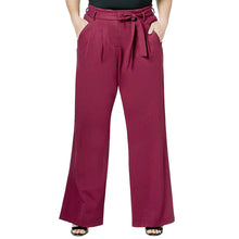 Melissa McCarthy Seven7 Purple Pull On Wide Leg Pleated Trousers Pants Plus Size