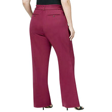 Melissa McCarthy Seven7 Purple Pull On Wide Leg Pleated Trousers Pants Plus Size