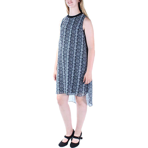 Rachel Roy Multi Color Print Sleeveless High-Low Chiffon Dress